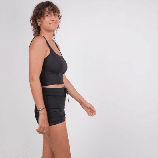 Maisie Swim Tank - Black
