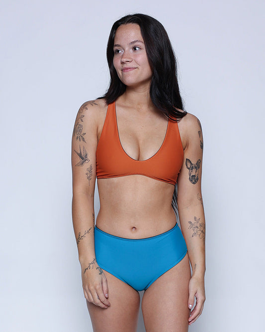 Brasilia High Waist Bikini Bottom - Basilone