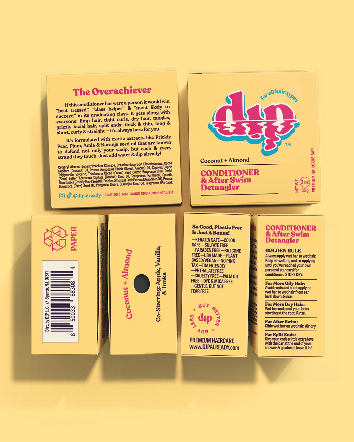  DIP Conditioner Bar & Detangler - Coconut & Almond