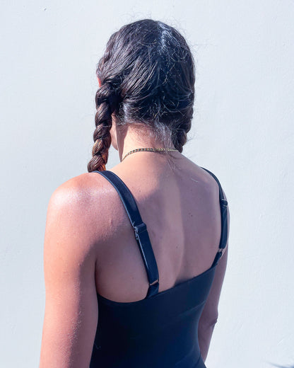  Penelope Bodysuit - Black (Recycled)