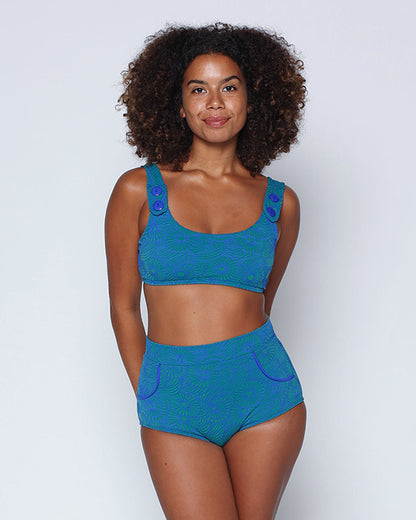  Georgia High Waist Bikini Bottom - Alga