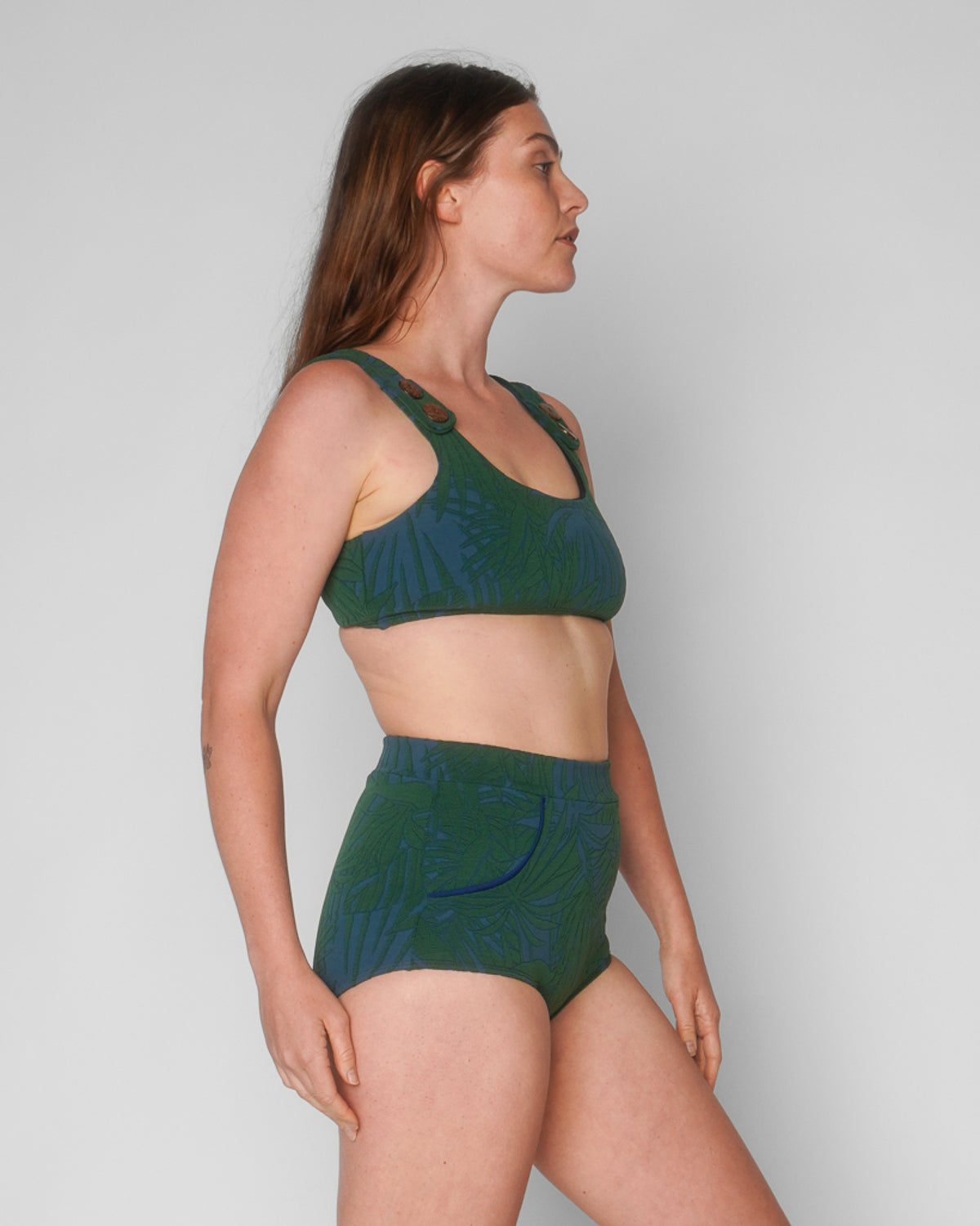  Georgia High Waist Bikini Bottom - Jardim