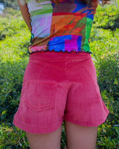 Lulu Shorts - Coral Cord