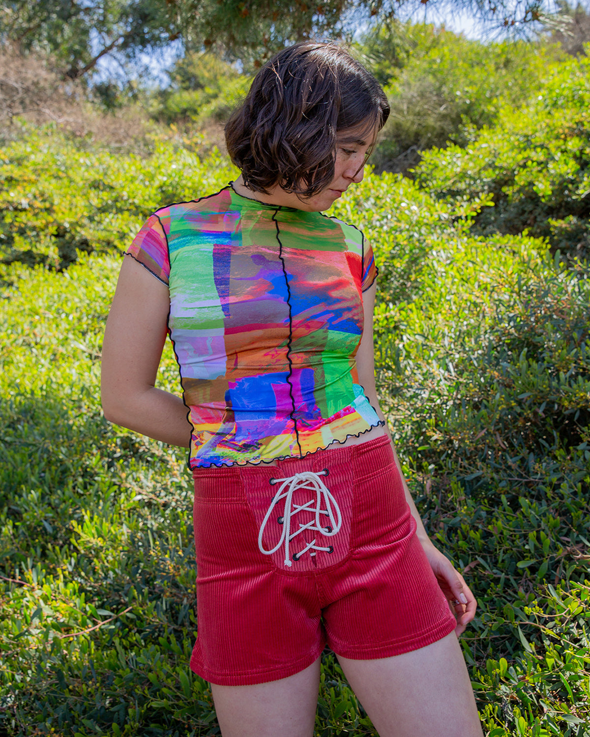  Lulu Shorts - Coral Cord