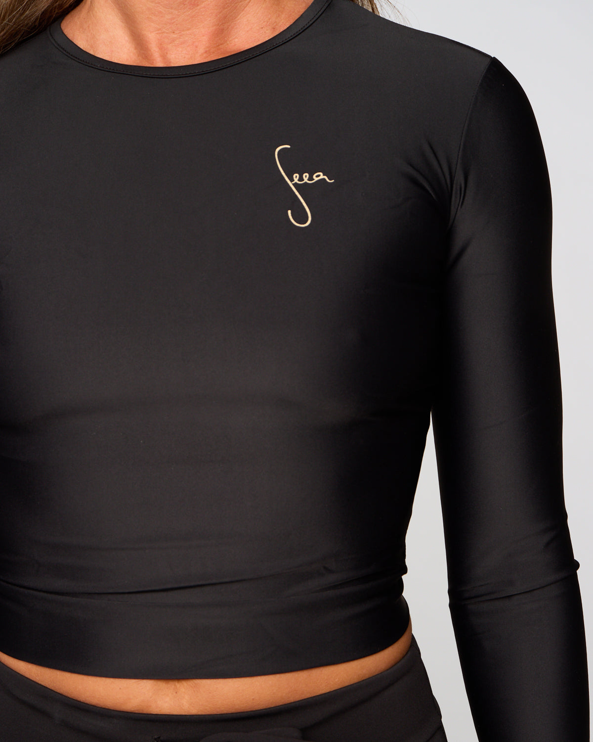  Palomar Crop Top Rashguard - Black