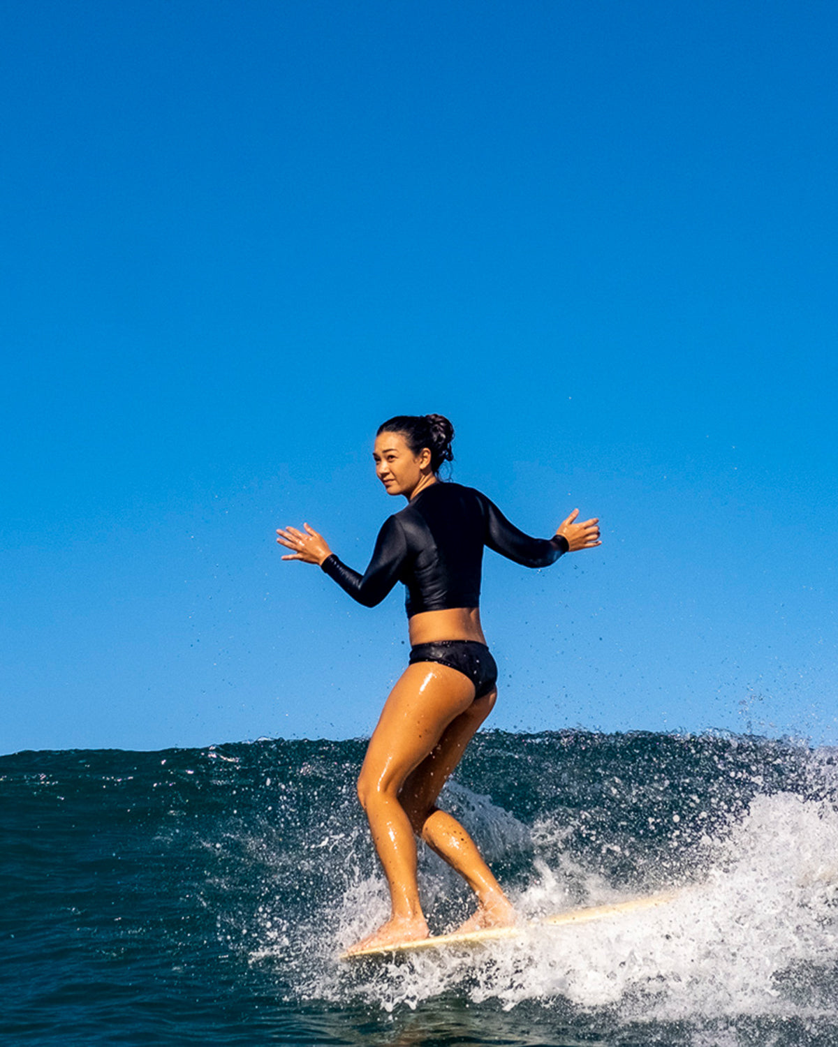  Palomar Crop Top Rashguard - Black