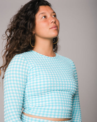  Palomar Crop Top Rashguard - Lagoon