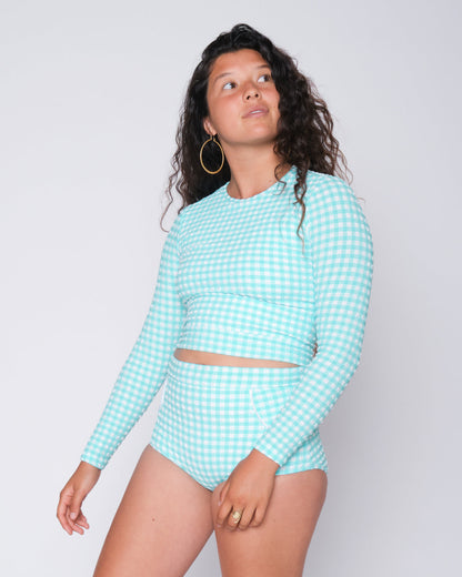  Palomar Crop Top Rashguard - Lagoon