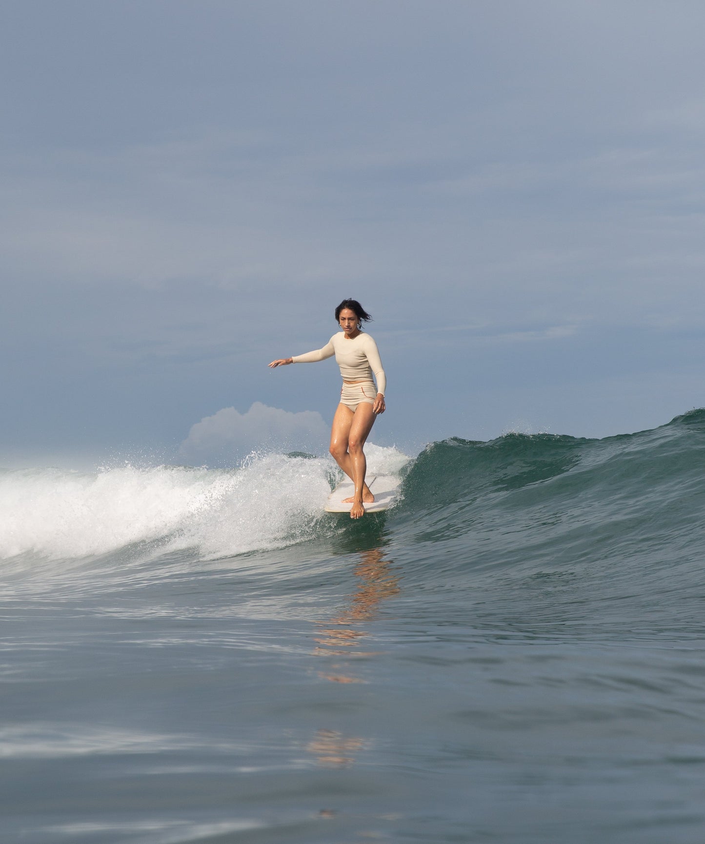  Palomar Crop Rashguard - Pebble